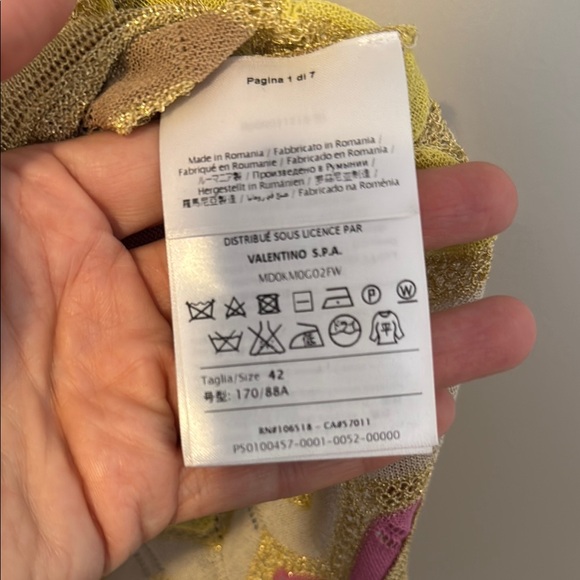 Missoni Yellow Pink Gold Chevron Knit Top Medium - Picture 3 of 6